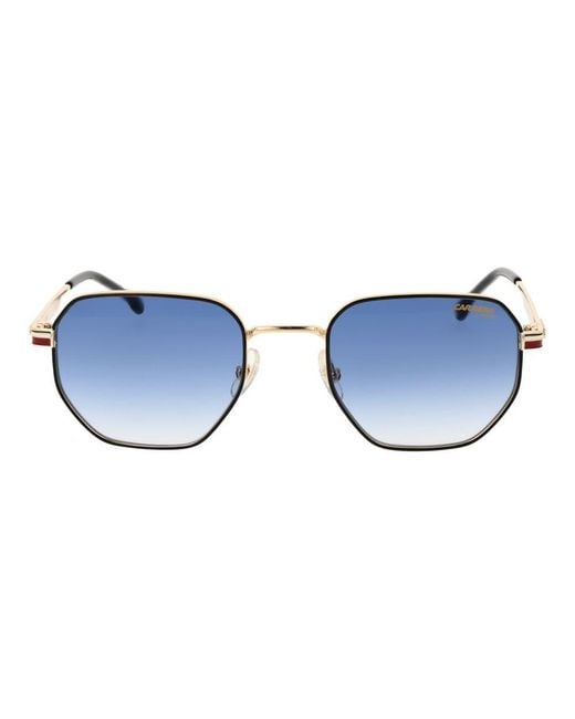 Carrera Blue Gold Metal Sunglasses for men