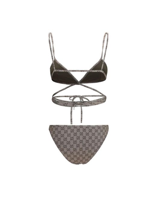 Gucci Multicolor Beige Polyester Bikini