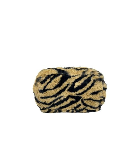 Marc Jacobs Black The Snapshot Tiger Fur Crossbody Bag Faux