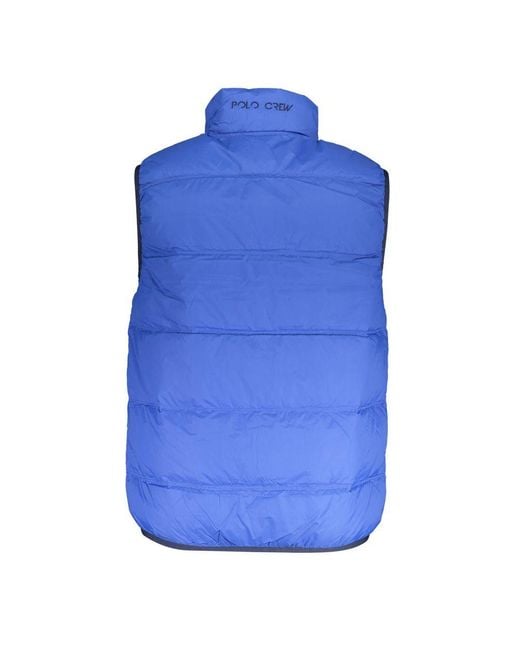 La Martina Blue Polyamide Jacket for men