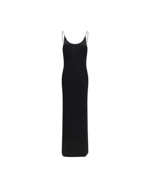 Saint Laurent Black Viscose Casual Dress
