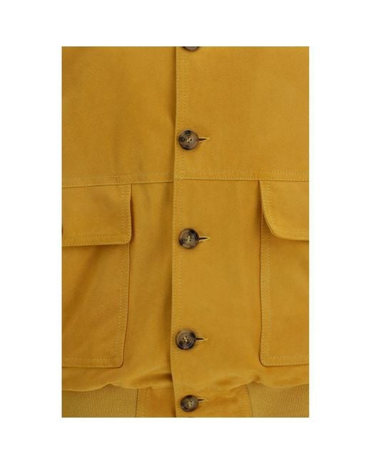 Valstar Yellow Bicolor Goatskin Bomber