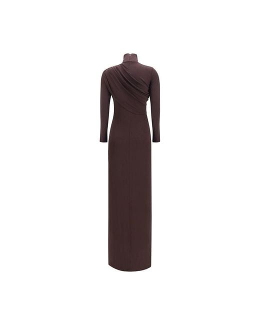 Courreges Brown Viscose Casual Dress