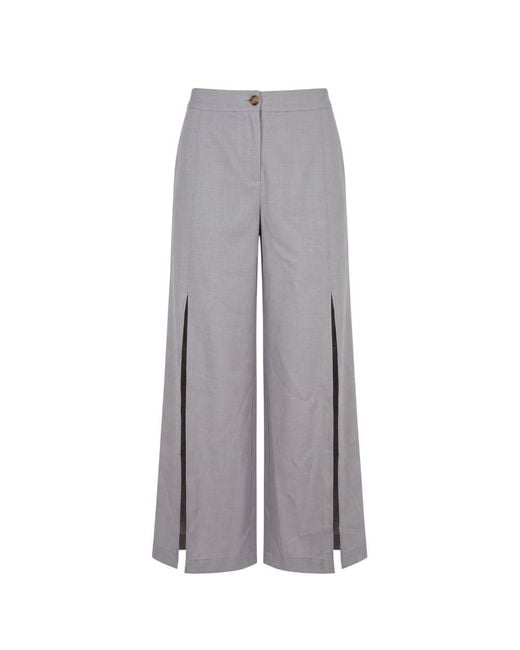 Trussardi Gray Grey Polyester 's Pant