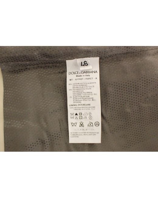 Dolce & Gabbana Black Elegant Cotton Blend Dress Vest for men