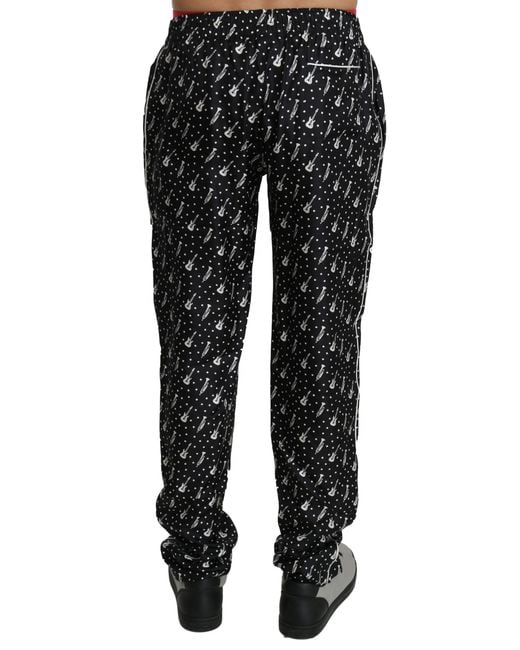 Dolce & Gabbana Black Slim-Fit Trousers for men
