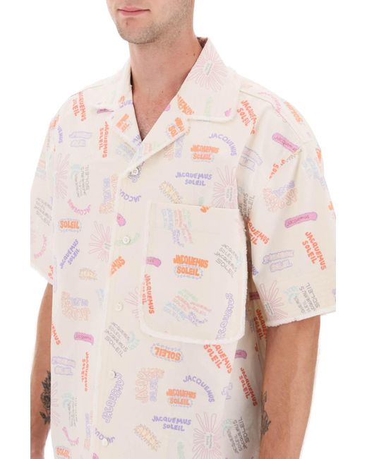 Jacquemus Pink 'la Chemise Artichaut' Short Sleeve Shirt for men
