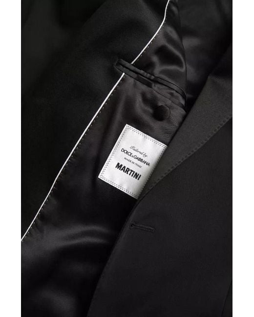 Dolce & Gabbana Blue Wool Single Breasted Martini Blazerclothing for men