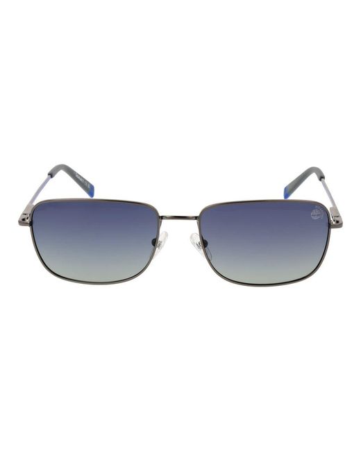 Timberland Blue Gray Metal Sunglasses for men