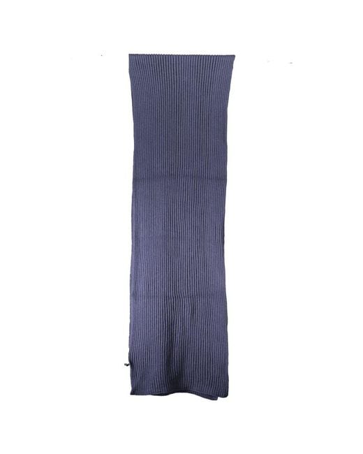 North Sails Blue Cotton Men Scarf for men