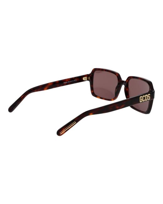 Gcds Brown Plastic Sunglasses