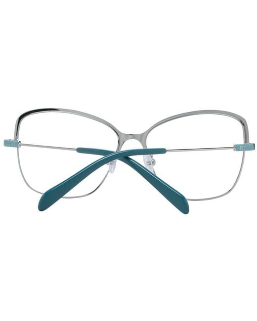 Emilio Pucci Metallic Multicolor Metal Glasses (frames)