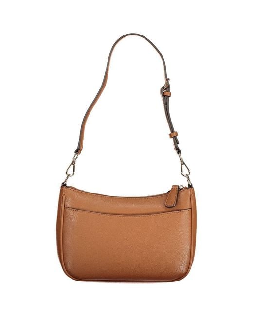 Guess Brown Marrone Poliuretano Handbag
