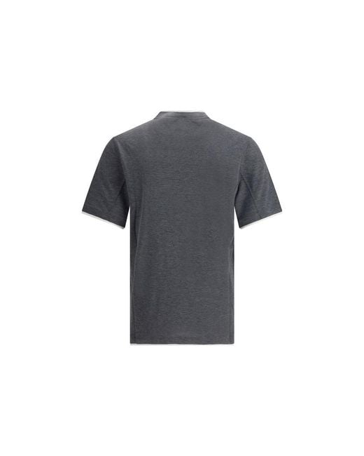 Brunello Cucinelli Gray Silk T for men