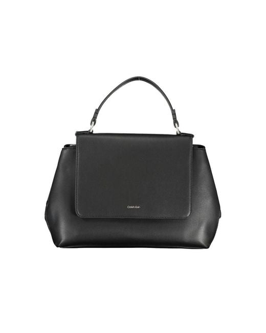 Calvin Klein Black Nero Polyester S Handbag