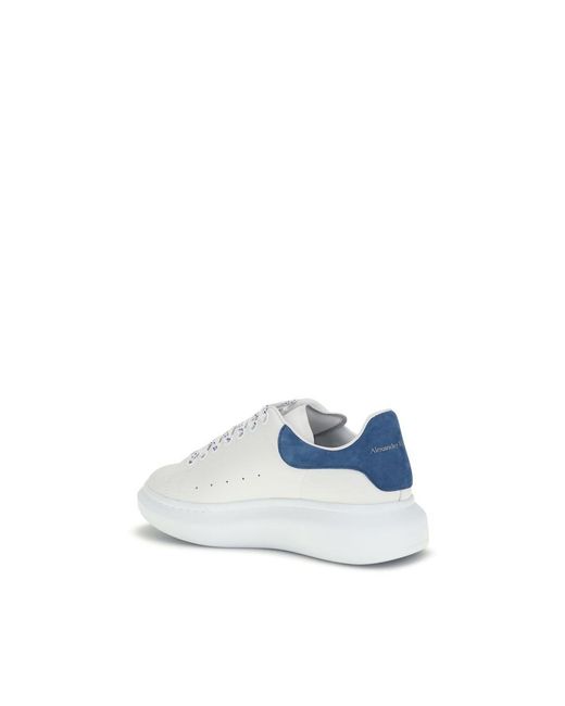 McQueen Blue Leather Sneakers for men