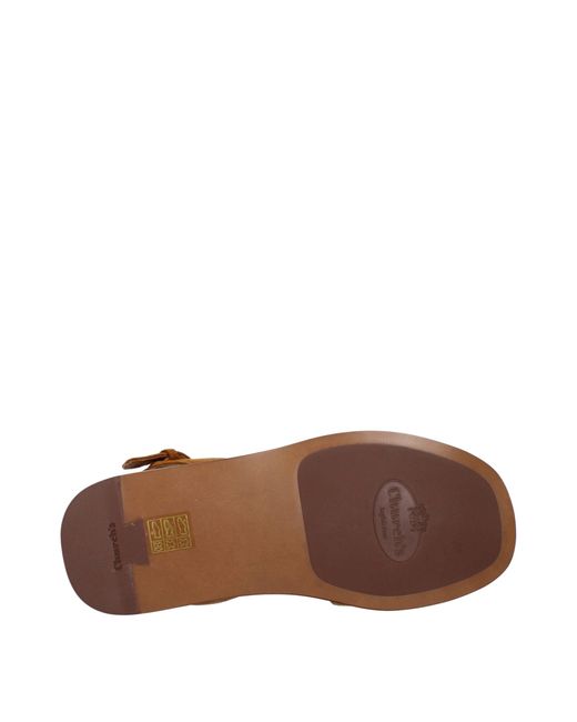 Church's Brown Odyssey Suede Sandals/Tobacco