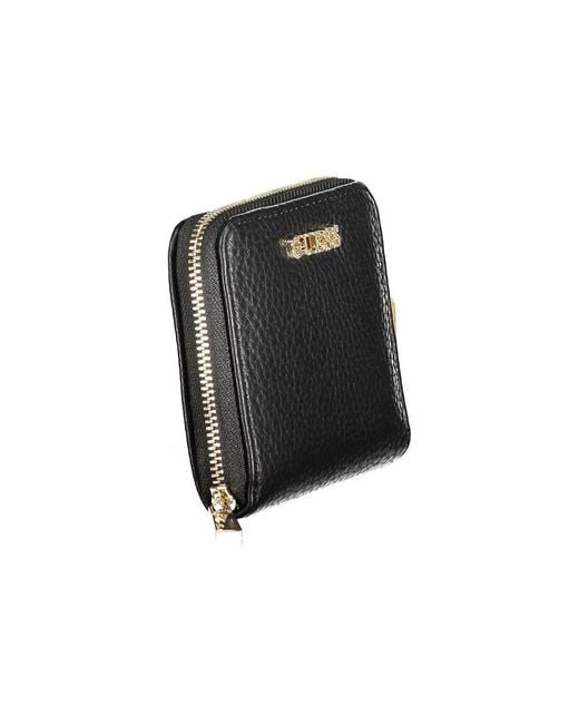 Guess Gray Black Polyurethane Wallet