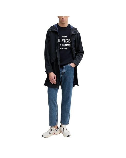 Tommy Hilfiger Blue Organic Cotton Sweatshirt for men