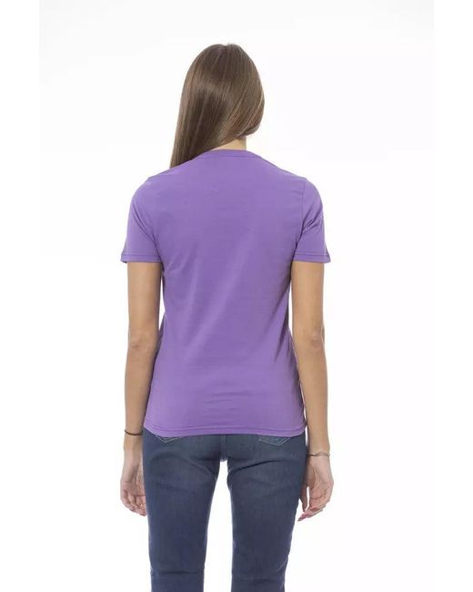 Baldinini Purple Cotton T