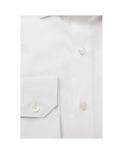 Bagutta White Cotton Shirt for men