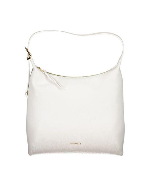 Coccinelle White Leather Handbag