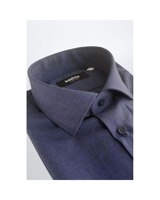 Baldinini Blue Cotton Men Shirt for men