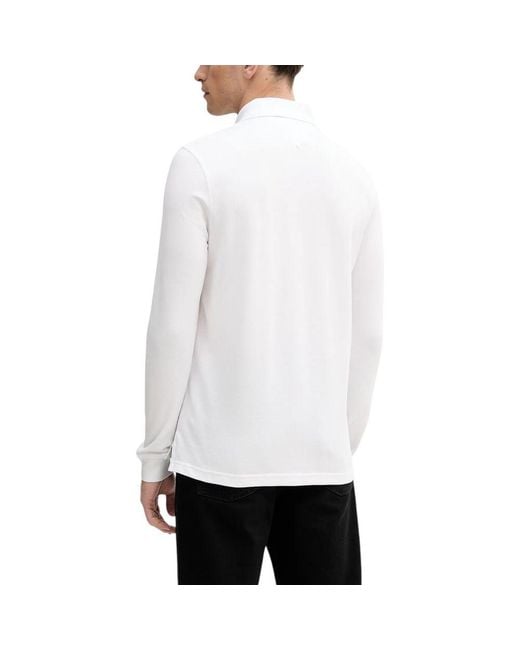 Tommy Hilfiger White Organic Cotton Long Sleeve T for men