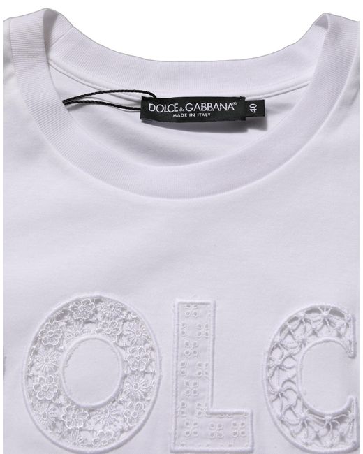 Dolce & Gabbana White Logo Round Neck Sleeveless T