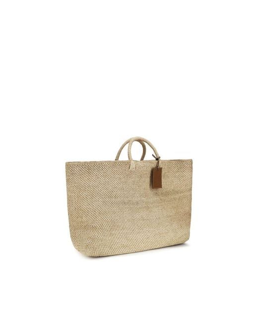 Manebí Natural Beige Raffia Handbag
