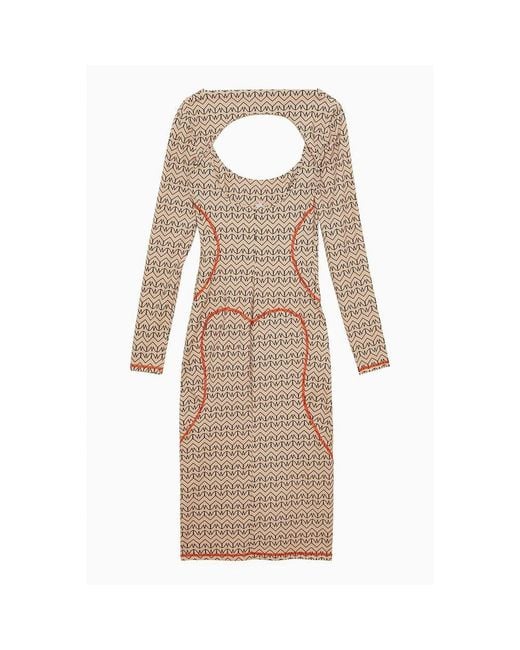 Patrizia Pepe Natural Nylon Casual Dress