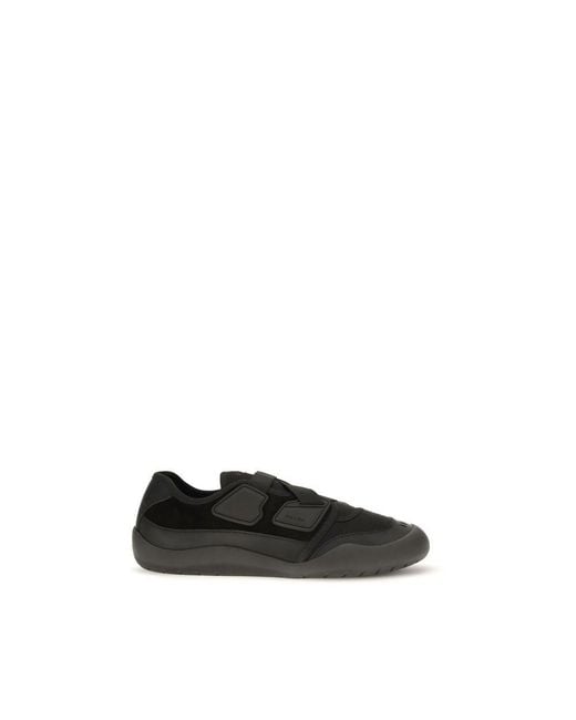 Prada Black Nylon Low Top Sneakers for men