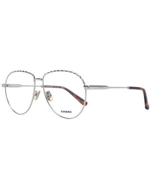 Sandro Metallic Rose Gold Metal Glasses (frames) for men