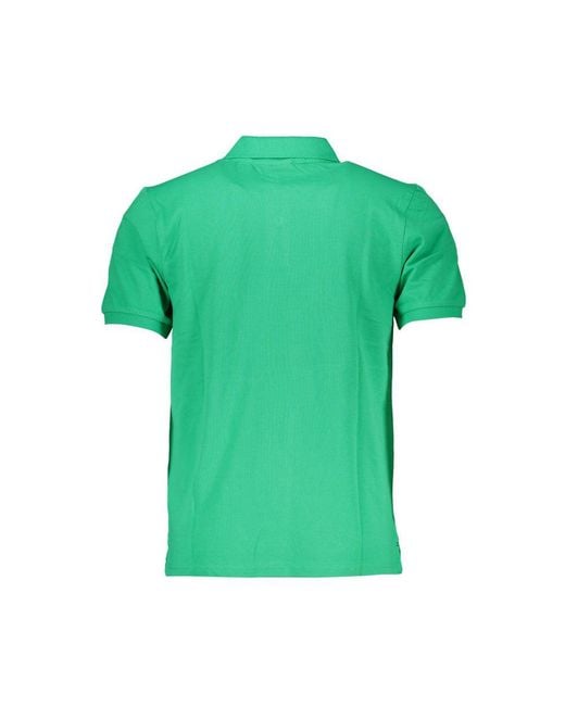 North Sails Green Cotton Polo Shirt for men