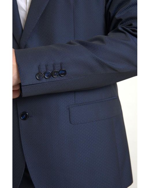 Dolce & Gabbana Blue 2 Piece Single Breasted Martini Suit for men