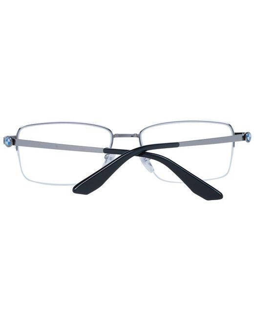 BMW Metallic Silver Optical Frames for men