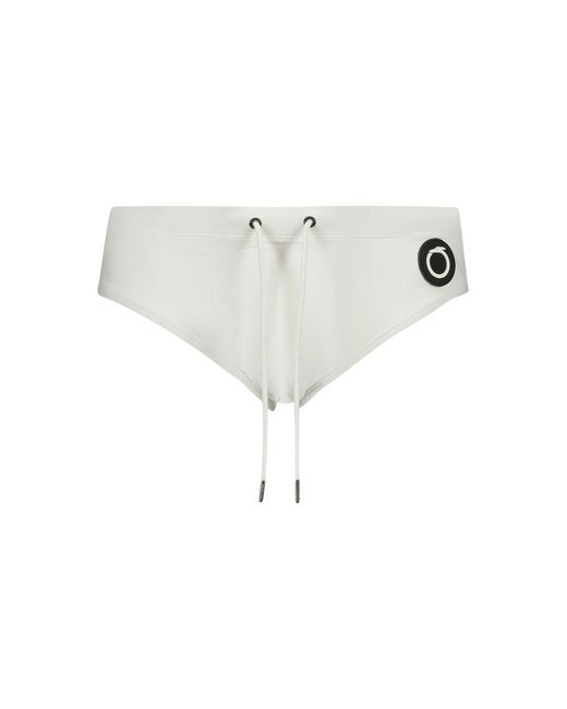 Trussardi White Poliammide Men's Swim Briefs for men