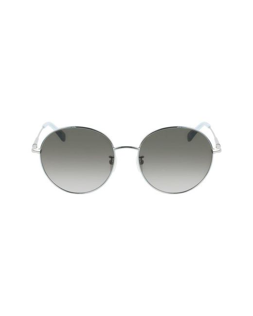 Longchamp White Blue Metal Sunglasses