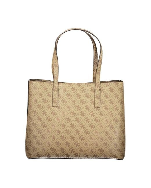 Guess Natural Polyurethane Handbag