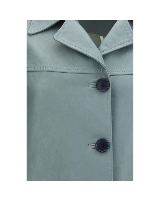 Chloé Blue Leather Jacket
