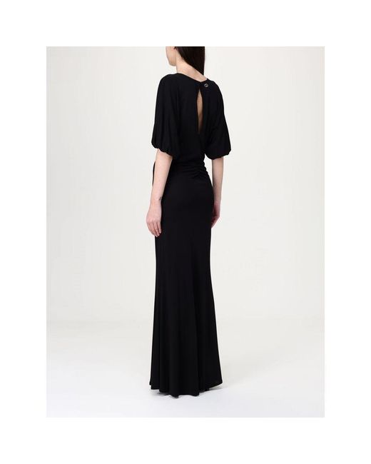Twinset Black Twinset Elastane Casual Dress