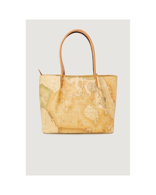 Alviero Martini 1A Classe Yellow Beige Leather Handbag