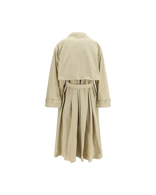 Calvin Klein Natural Beige Cotton Coat