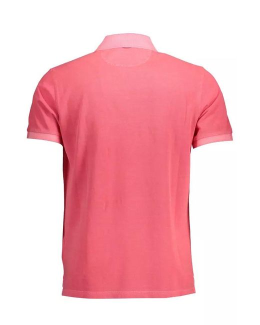 Gant Pink Cotton Polo Shirt for men