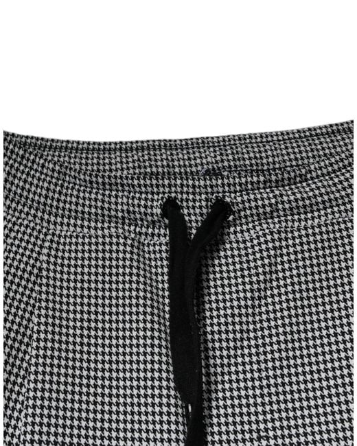 Dolce & Gabbana Gray Houndstooth Skinny Dress Pants for men