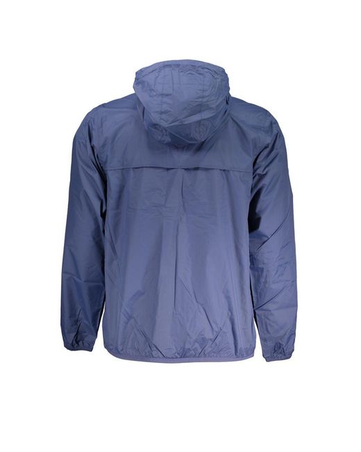 K-Way Blue Polyamide Jacket for men