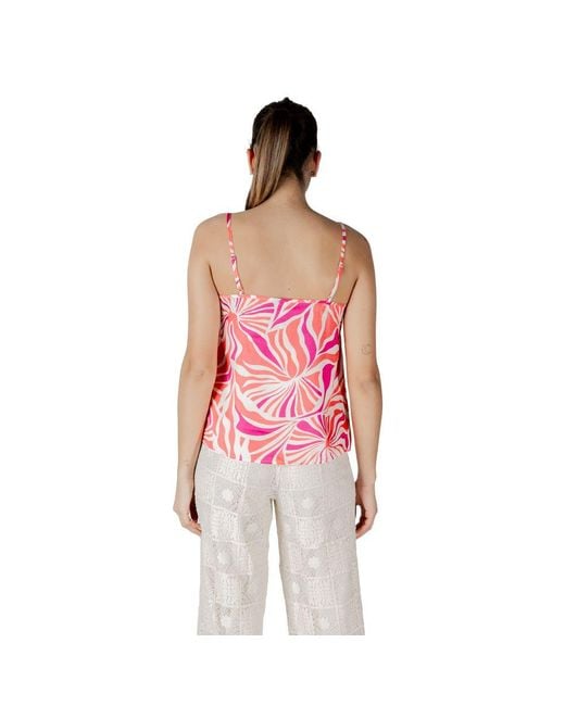 ONLY Red Recycled Polyester Tank Top