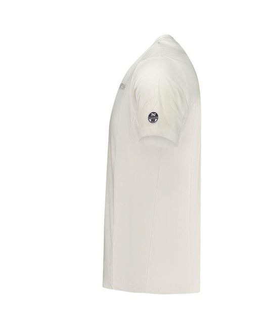 North Sails White Cotton Men T for men