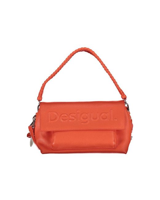 Desigual Red Pink Polyethylene Handbag