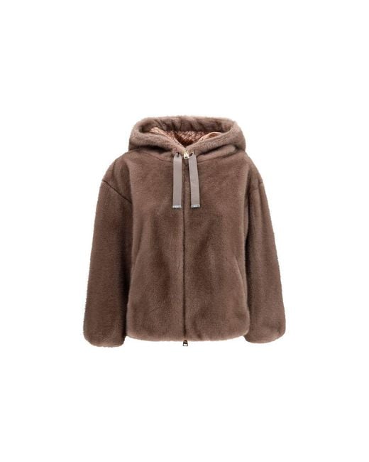 Herno Brown Polyester Full